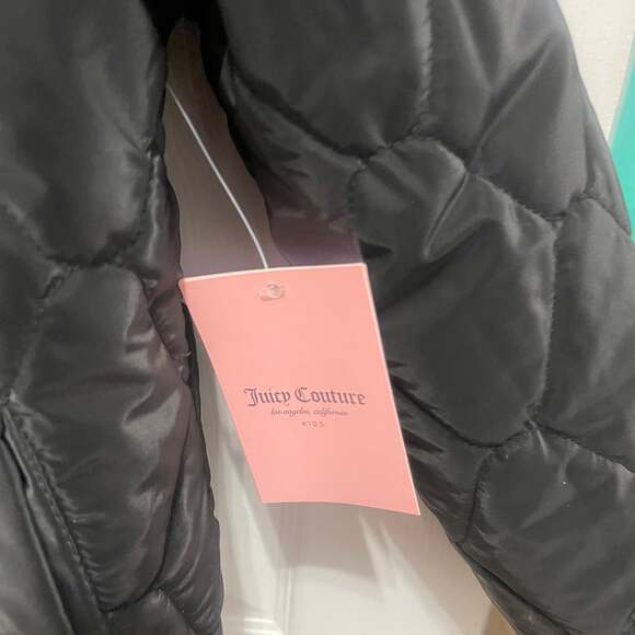 Juicy Couture Girls' Black Quilted Jacket Youth Size small - Picture 5 of 16